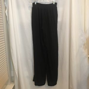 Black Kona Sol Gauze Side Slit Pants - Size M - NWT